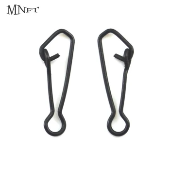 

MNFT 20Pcs Hooked Snap Link Connectors Safety Quick Change Connector Carp Fishing Tackle