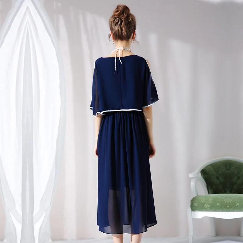 h plus halbe dress einfarbig 4xl size 5xl frauen sommer wn0OPk