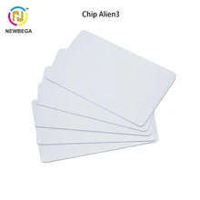 10 шт RFID UHF Plain Gen2 Alien3 CR80 Размер ПВХ обычная белая карта