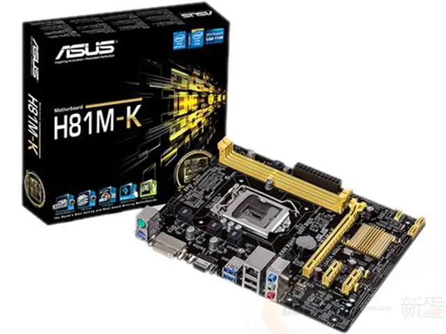 

NEW Socket LGA1150 USB3.0 SATA3 For ASUS H81M-K Original Desktop for Intel H81 Motherboard DDR3