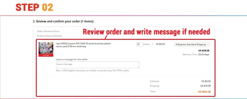 Aliexpress Custom Order
