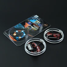 2017 Latest Design Auto Headlight Rings Light Guide Angel Eye Car Fog light Angel Eyes Motorcycle Double Color