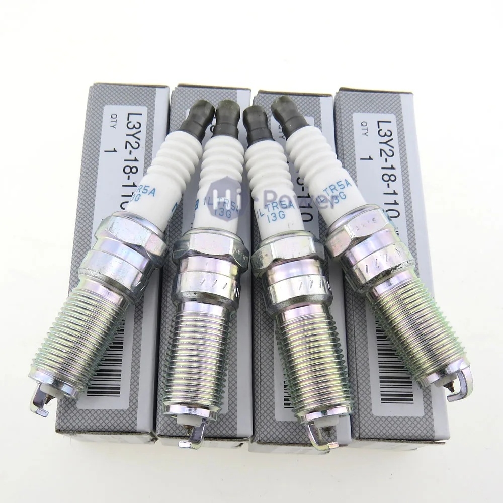 4pcs Car Iridium Spark Plug for Mazda 3 5 6 CX-7 Tribute 2.5L ILTR5A13G L3Y218110 L3Y2-18-110 ILTR5A-13G