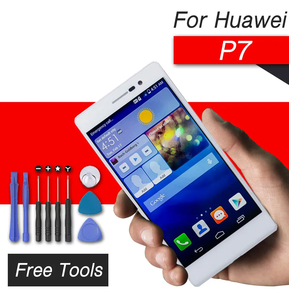 

lcd screen for huawei p7 display with touch screen replacement for huawei p7 lcd ips touch panel assembly
