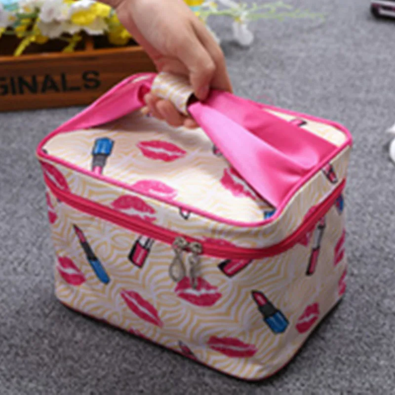 Новая модная многофункциональная косметичка Большая вместительная сумка для хранения Женская дорожная косметичка - Цвет: E    Cosmetic bag