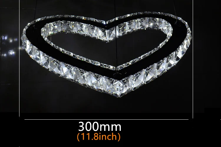 люстра хрусталь led chandelier Новый современный кристалл сердце светодио дный