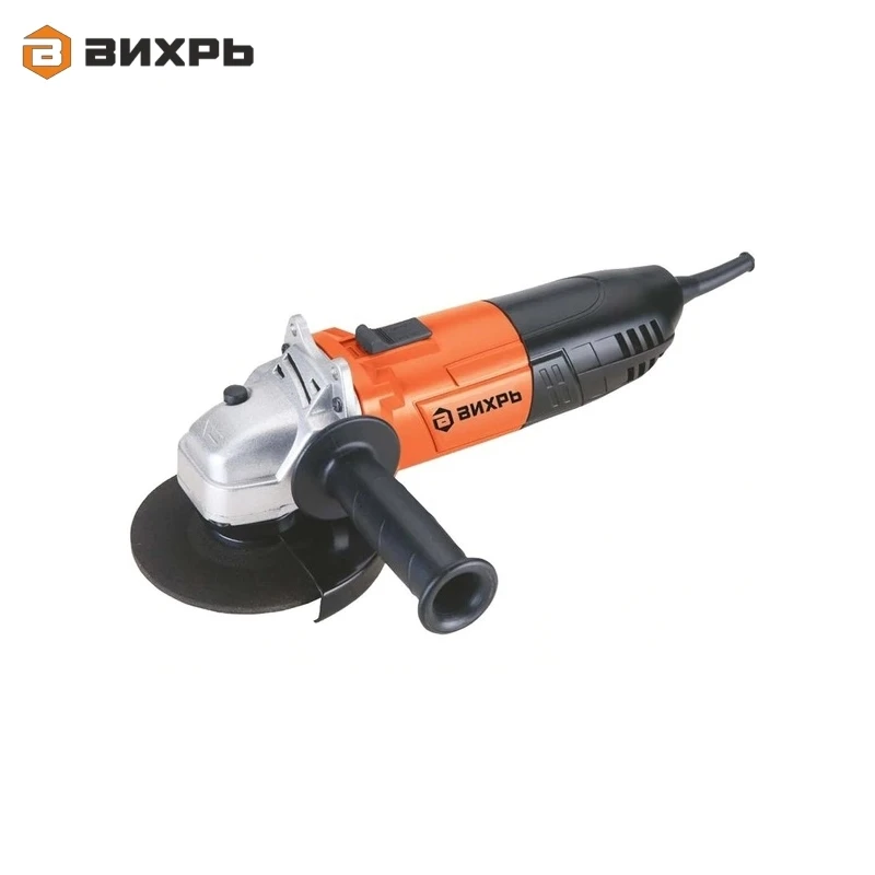 Angle grinder (bulgarian) VIHR USHM-125/900 for grinding or cutting metal Electric portable grinder Angle drive grinder Angle grinder (bulgarian) VIHR USHM-125/900 for grinding or cutting metal Electric portable grinder Angle drive grinder