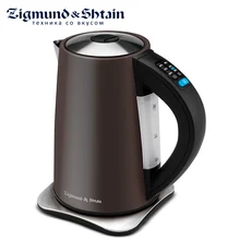 Zigmund& Shtain KE-82SD Электрический чайник, 2200 Вт, 1.7 л, Корпус из нержавеющей стали, Шкала уровня воды, Автоотключение при недостаточном кол-ве воды/ при закипании, Кнопка открытия крышки