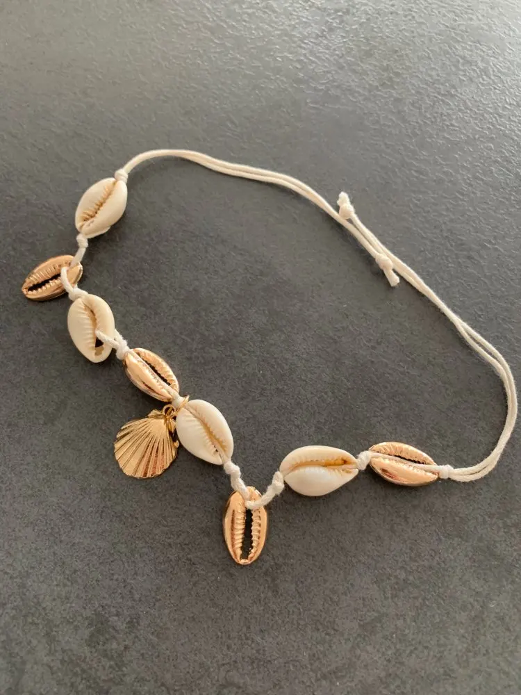 Bracelet de Cheville Blanc Ariela