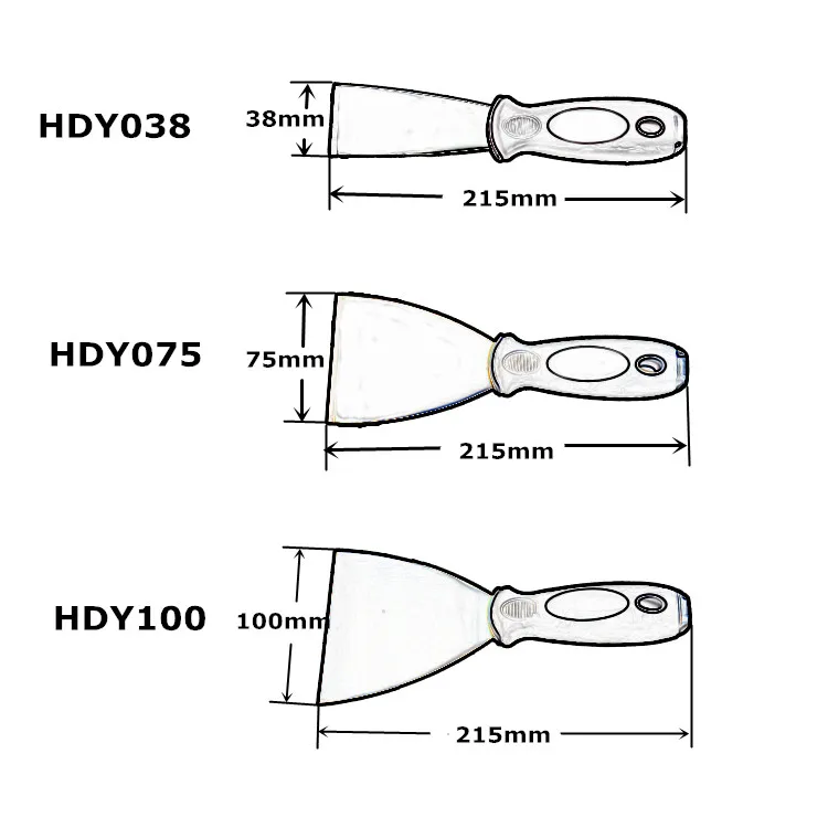 1,5, 2, 3, 4 дюйма, жесткая шпатлевка, 1 шт., скребок, лезвие, скребок, лопата, углеродистая сталь, пластиковая ручка, стены, штукатурка, нож, ручной инструмент