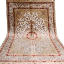 FangCun 6'x9 шелковый ковер ручной работы с классическим персидским узором для выставочного зала или гостиной