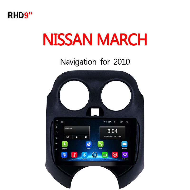 Lionet gps навигация для автомобиля NISSAN MARCH 2010 9 дюймов RN1018X | - Цена: 