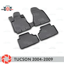 Коврики для hyundai Tucson 2004-2009 ковры Нескользящие полиуретановые грязезащитные интерьерные аксессуары для стайлинга автомобилей