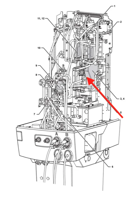 GAMBRO AK 95 AK 96 AK 98 AK 200 комплект преобразователя давления полный() K40228003