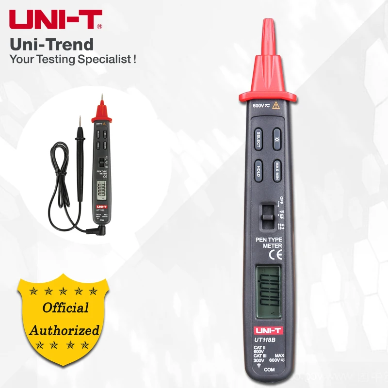 UNI T UT118B Pen Type Digital Multimeter; Voltage/Resistance