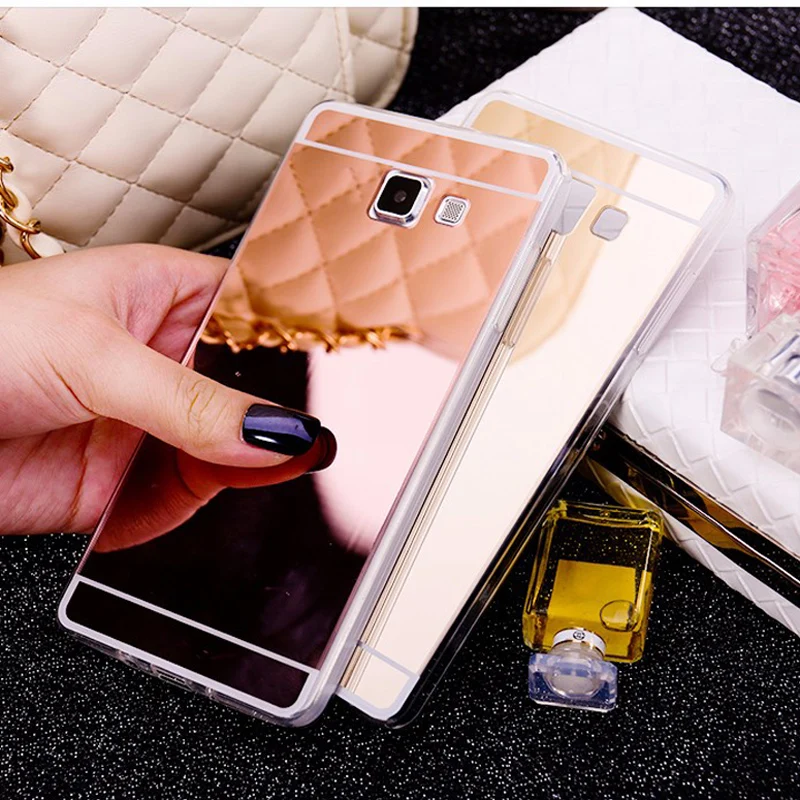 

Soft Electroplate Mirror Back Case For Samsung Galaxy A7 A3 2016 G360 A710 A310 A510 J3 J5 J7 2017 J330 Coque Fundas Case