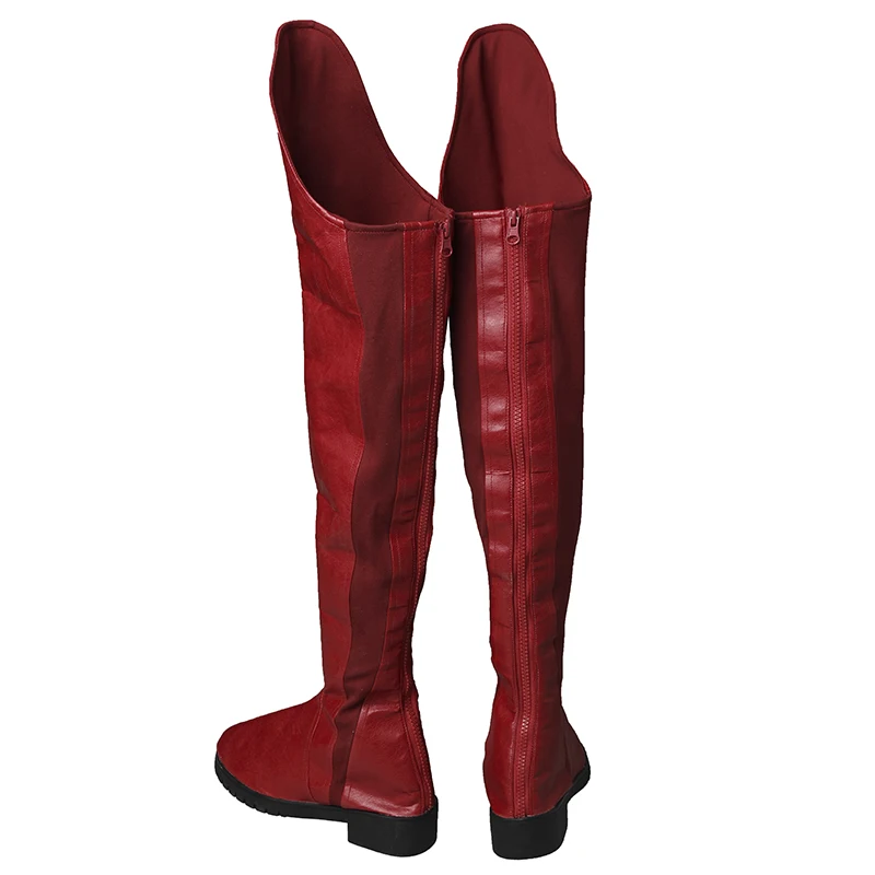 Костюм супердевушки Kara Zor-El Danvers/ботинки для костюмированной вечеринки красная обувь женские высокие сапоги для костюмированной вечеринки для взрослых супергероев на Хэллоуин индивидуальный заказ