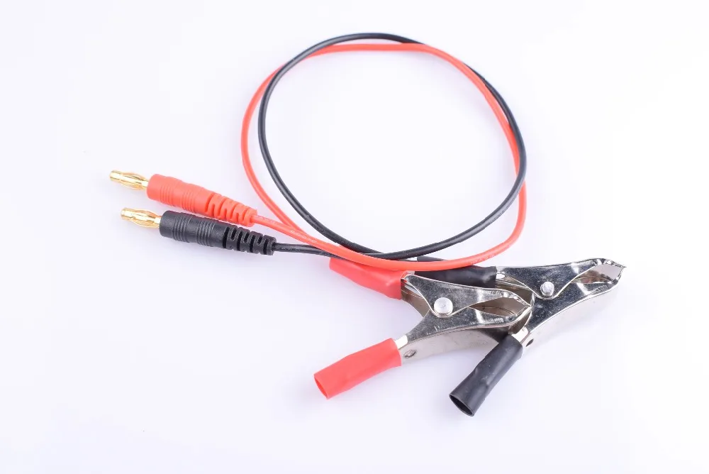 

Alligator Clip Wiring Cable Crocodile Clamp to 4.0 Banana Plug For Solar Panel Battery Charger 1 set Pack