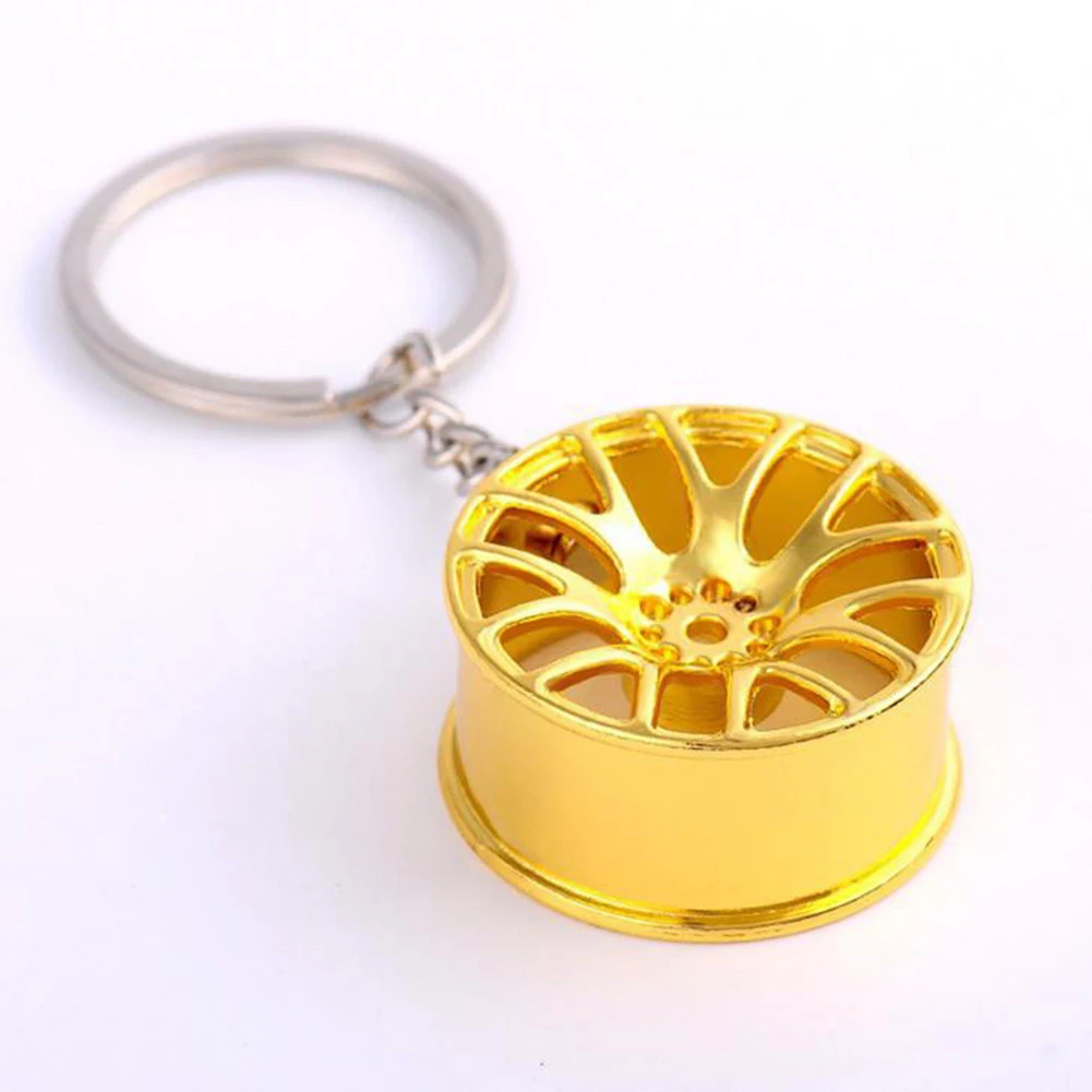 Car Wheel Rim Model Key Chain Keychain Wheel Fashion Metal Keyring