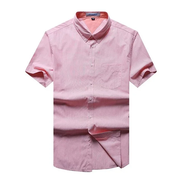 9XL 8XL 6X 2018 New Cotton Men Dot Dress Shirt Short Sleeve Male casual Shirts font
