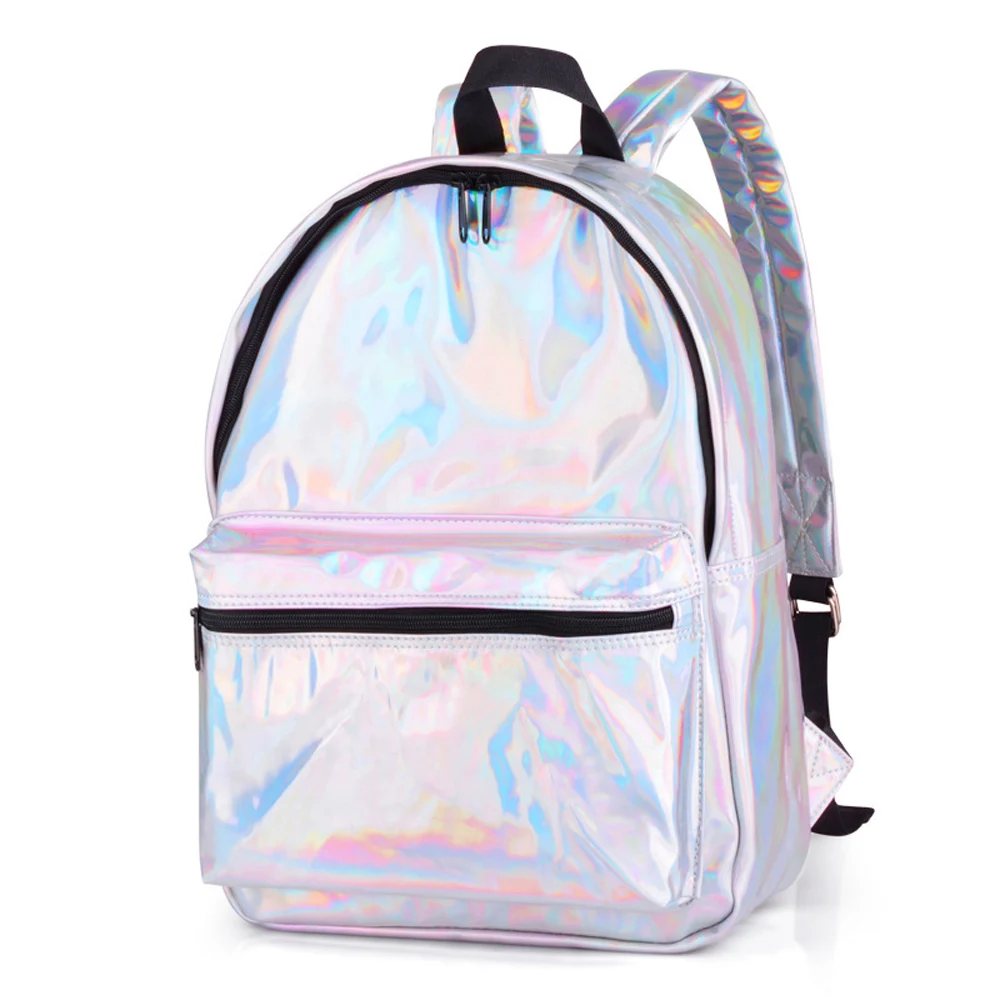 

2018 new trend girls backpack female holographic backpack girls shine reflective laser letters women bag backpack shoulder bag
