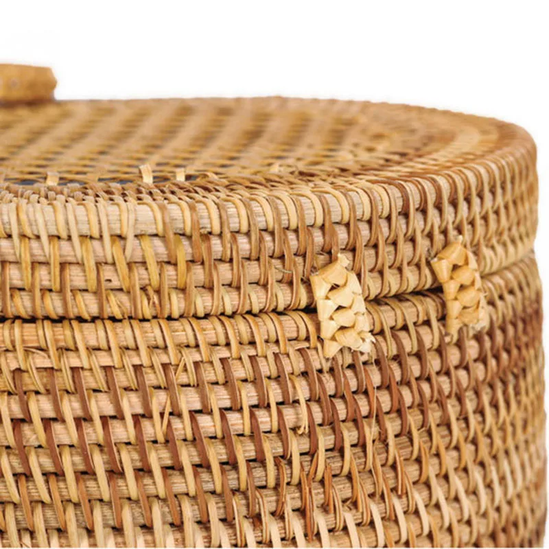 Women Bamboo Bags Female Beach Straw Handbag Circle Bohemian Rattan Butterfly Buckle Tote Shoulder Bag Lady Handmade Bag SS3196 (6)