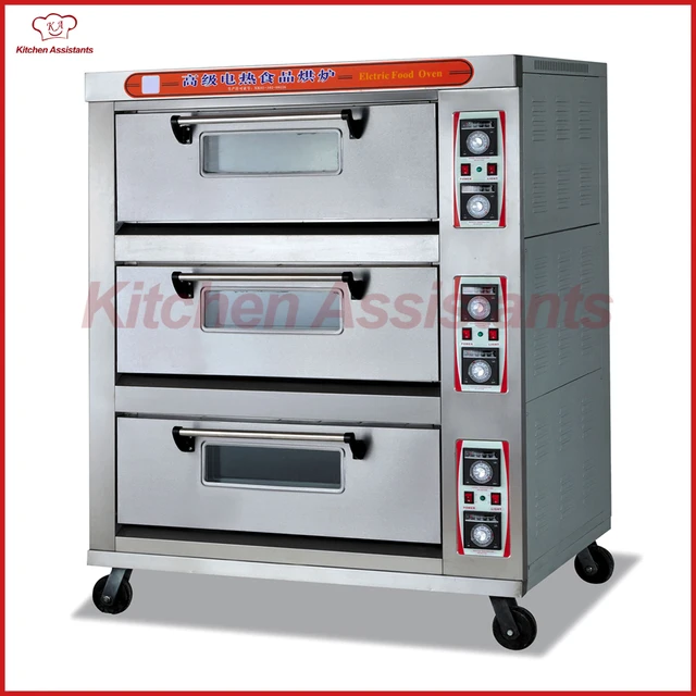 Special Price HTD60 3 deck Commercial Electric Food Pizza Oven for bakery shop