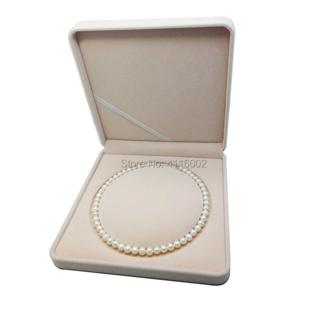 Cankim High Grade Flannelette Velvet Ring Pendant Bracelet Pearl Necklace  Box/Plastic Jewelry Box with Your Stamping Logo - China Necklace Box and Necklace  Box Packaging price | Made-in-China.com