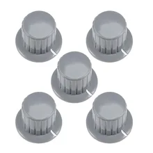 UXCELL 5Pcs 6mm Plastic Copper Potentiometer Rotary Knob Grey Insert Shaft 25x19.5mm For Connect Rotary Potentiometer Supplies conductive plastic potentiometer bi 6187 110a r1k axis 6mm