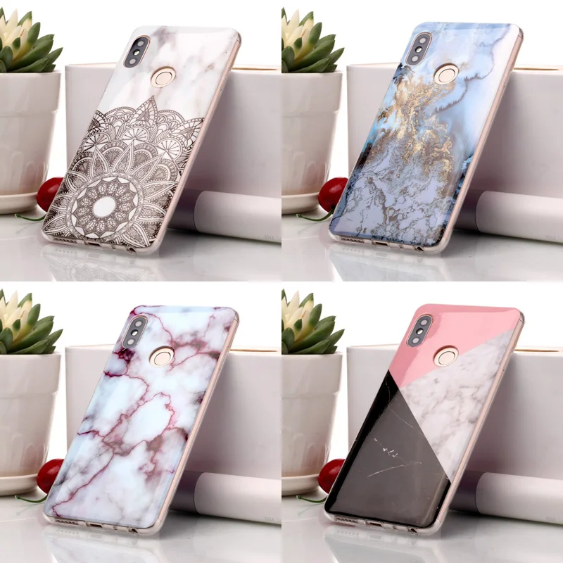 IMD Мрамор камень чехол для Xiaomi mi A2 Lite красный Примечание 5 Pro Красный S2 крышка