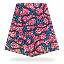 Низкая цена Анкара Африканская Хлопковая ткань воск тканевые с принтом для платья парча ткань восковой хлопок H180410