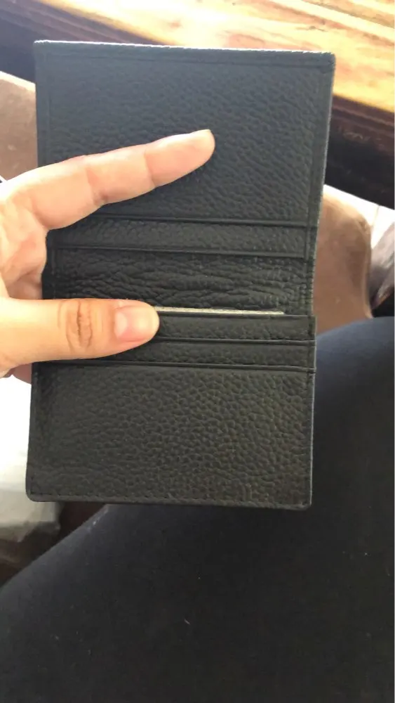 Luxury Fashion Genuine Leather card Wallets men credit card holders women card&ID holder male organizer Business card holder photo review