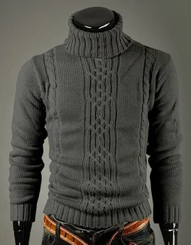 

geek men's sweater lapel pullover fried dough twist