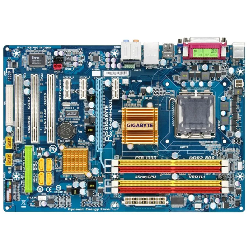 

For Gigabyte GA-EP41-UD3L Original Used Desktop Motherboard EP41-UD3L G41 LGA 775 DDR2 8G SATA2 USB2.0 ATX
