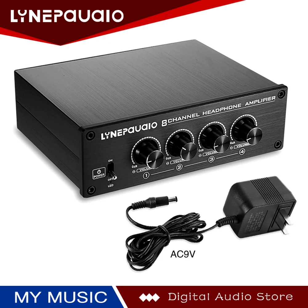Headphone Splitter Headphone Amplifier Comparator 2 Input 8 Output of The Studio 8 Way Headphone Monitor 2 Channel Mix Input