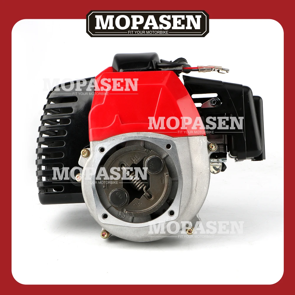 49cc 50cc motor 2 tiempos cilindro único arranque refrigerado por aire para bicicleta de bolsillo Gas Scooter Mini helicóptero ATV quad Accesorios