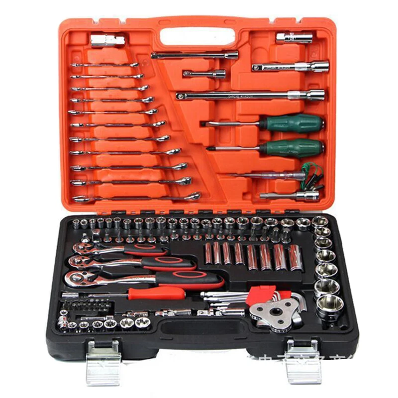

121pcs Socket Wrench Screwdriver Bit Ratchet Tool Set for Home Auto Repairing