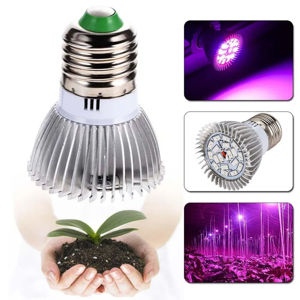 

Full Spectrum E27 GU10 18W / 28W LED Grow Light Red+Blue Grow Lamp Indoor Plant Lights LED Bulb for Grow Box Tent growth lamps