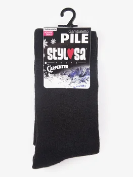 

Heavy socks knee-high socks Black