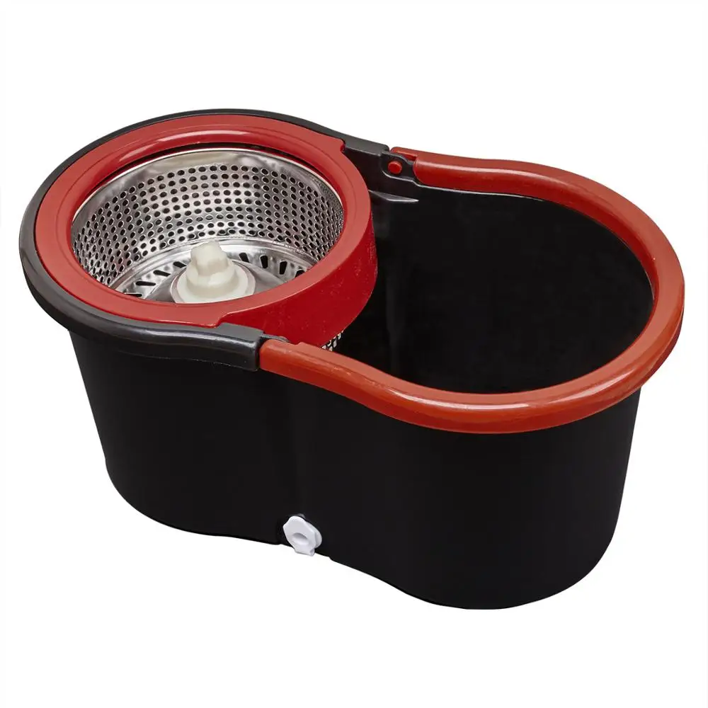 Günstig SOKOLTEC Suspension Mopp Whee Eimer Hand Freies Auswringen Edelstahl Mopp Selbst Nass Spin Reinigung System Trockenen Reinigung Mikrofaser