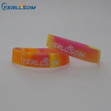 YERLLSOM 100 шт. индивидуальные персонализированный силиконовые браслеты сегментированные браслеты для событий YS071601