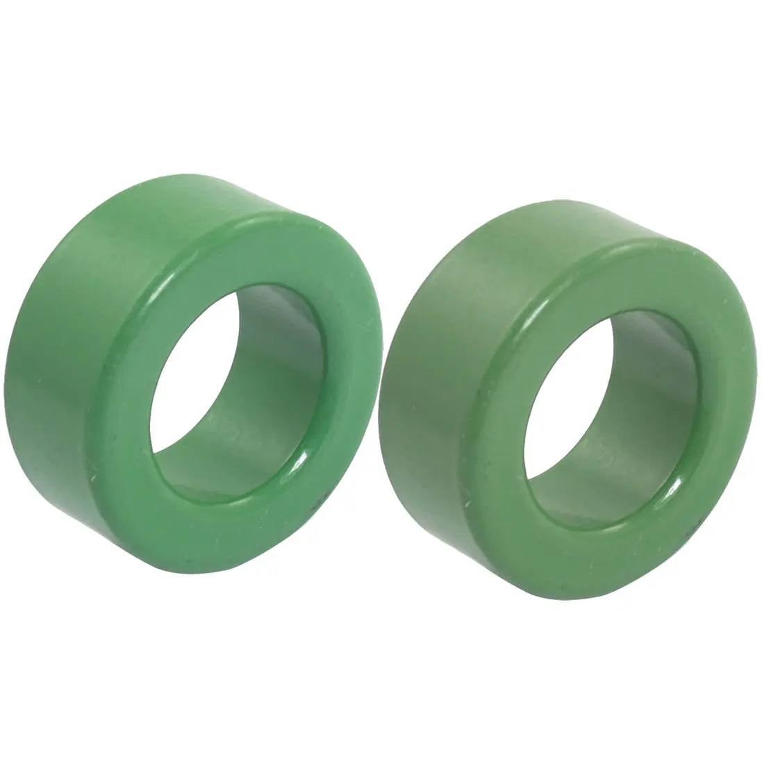 UXCELL 2 Pieces Green Iron Toroid Ferrite Core 1.2" X 0.7" X 0.5"