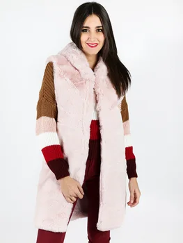 

Vest ecopelliccia pink hoodie