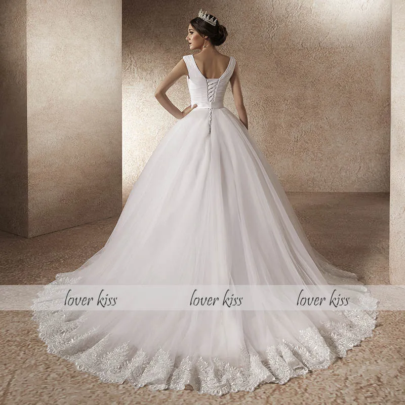 Любовник Поцелуй Vestido De Noiva 2020 простой вдохновил плиссированные свадебное платье