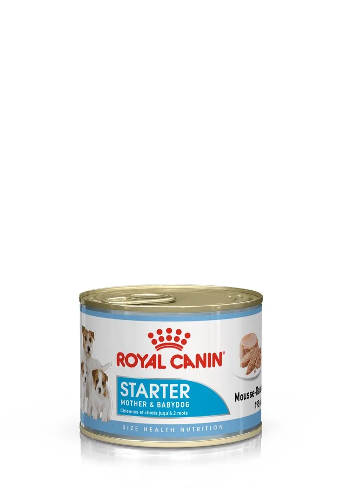 Royal Canin Starter Mousse консервы для щенков до 2 месяцев и сук(мусс), 24*195 г