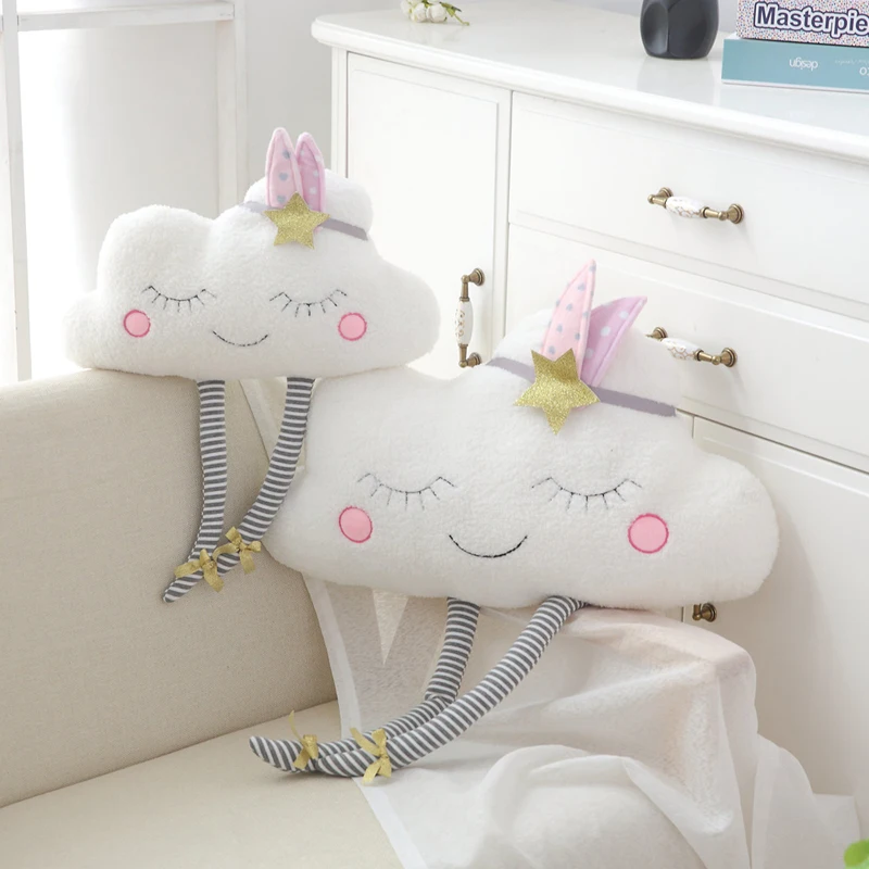 

Cloud Plush Toy Decorative Cushion for Sofa Bed Stuffed Dolls Pillow For Kids Children Christmas Gift Bolster Home Decor