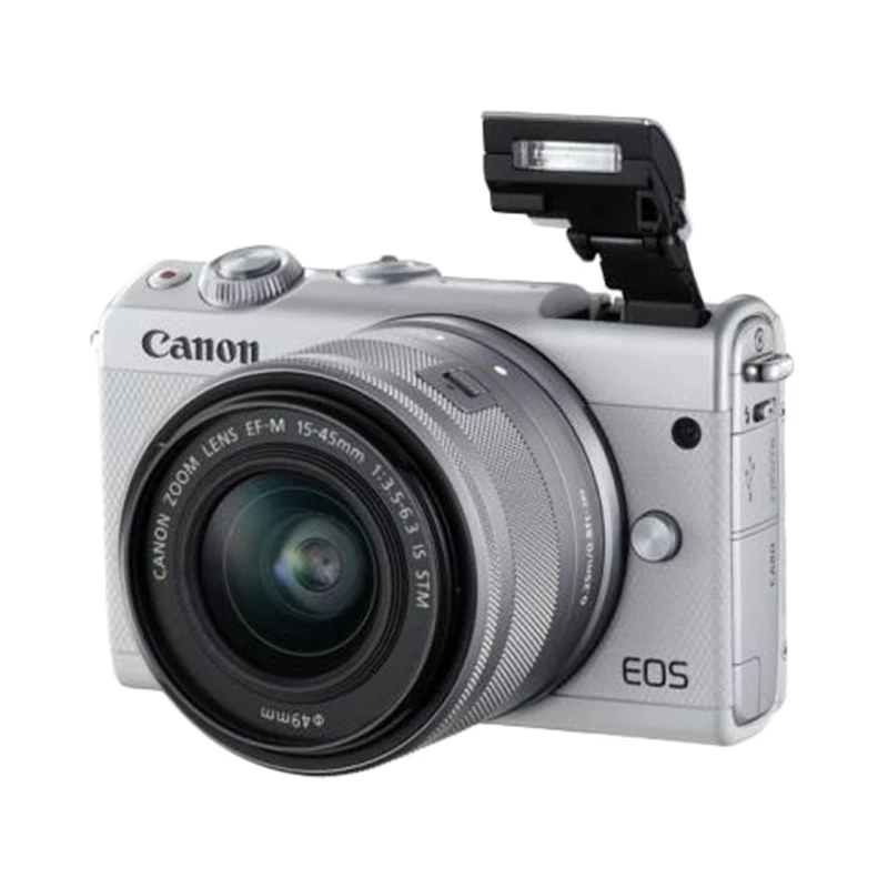 Беззеркальный фотоаппарат Canon EOS M100 белый | Электроника