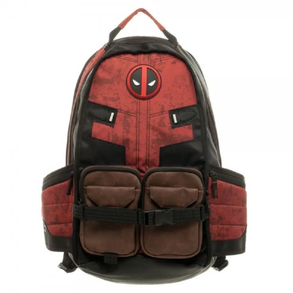 Цена Рюкзак Marvel Deadpool, повседневная сумка для ноутбука с Бэтменом, школьная сумка для подростков, рюкзак для косплея для мальчиков и девочек, доро...