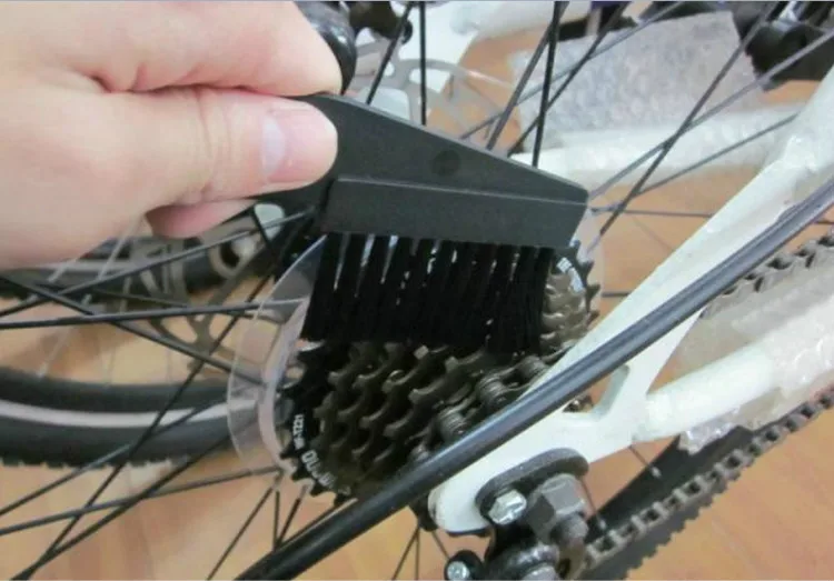 2Pcs Bike Cleaning Clean Brush Road Bicycle Gear Grunge Brush Cleaner New Cycling Cleaner Scrubber Tools1256 (3)