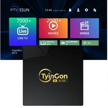 TyinGon 2019 Android tv box 2G16G 4G32G 4K H.265 Smart tv box Set-top box With 1 Year iptv Summer Time Buy Now Get 1 year gift